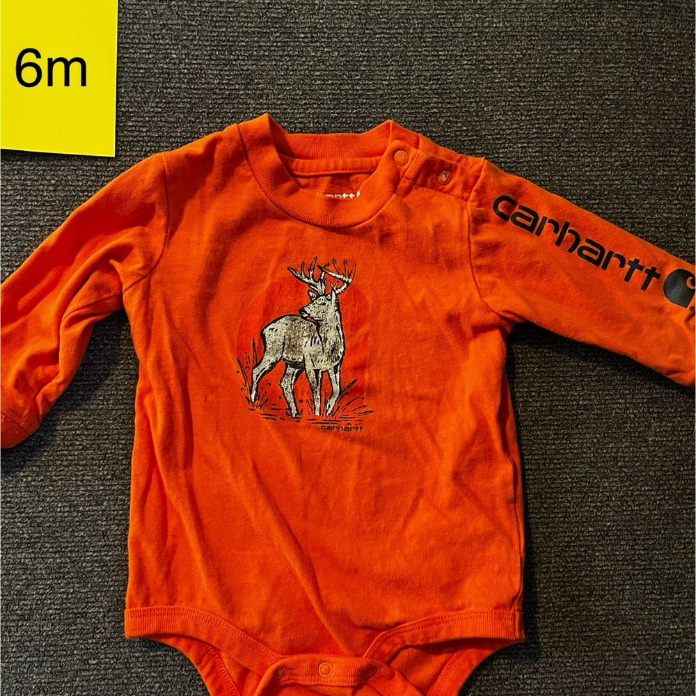 Carhartt Orange Kids Long Sleeve Shirt